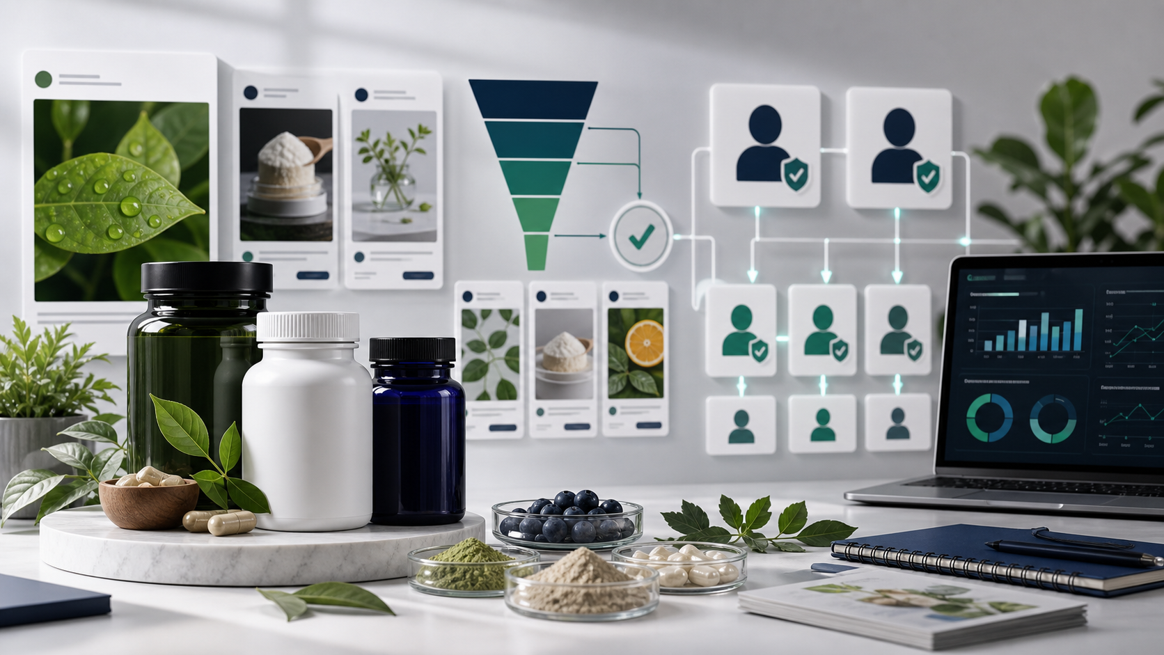 Supplement advertising campaign on Facebook